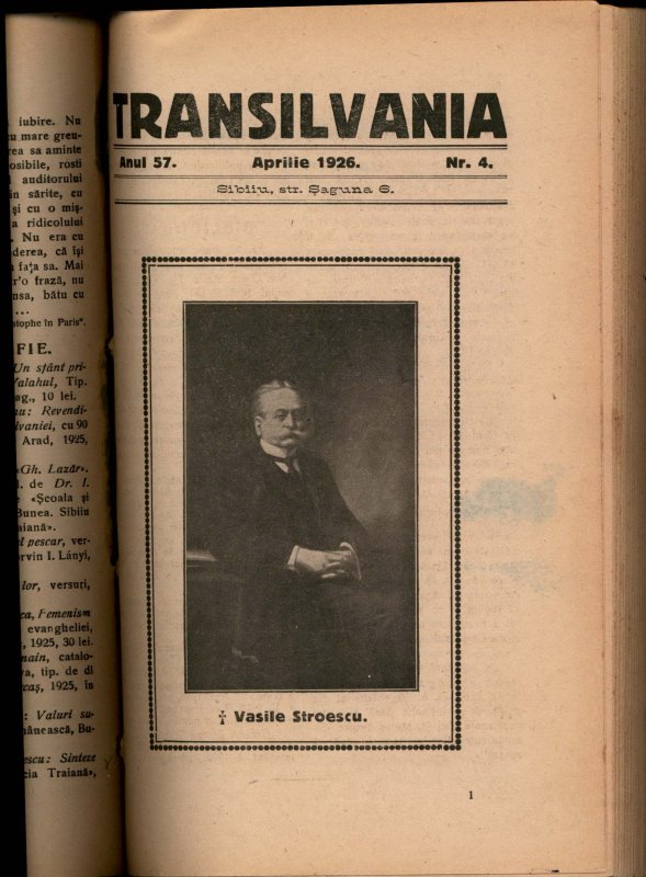 Un binefăcător uitat al Transilvaniei: basarabeanul Vasile Stroescu 150603