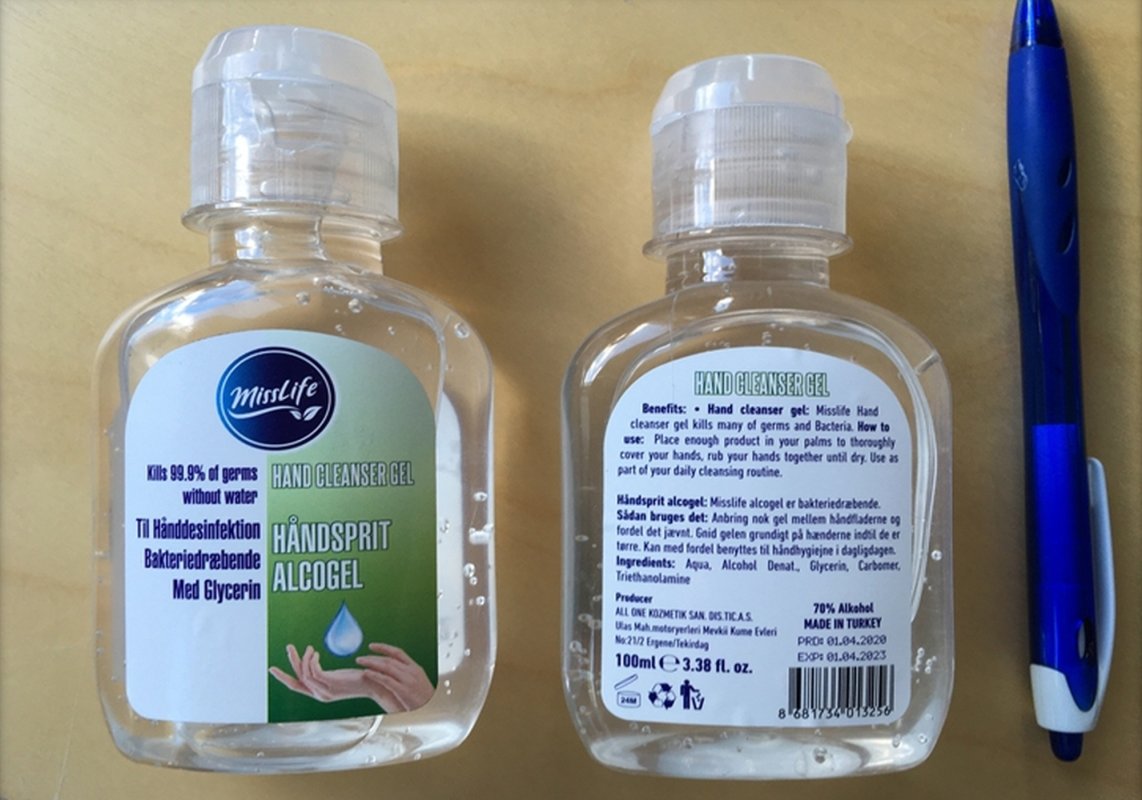 Gel dezinfectant de mâini toxic 151040