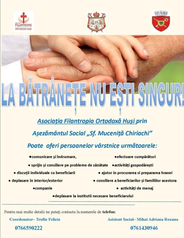 Programul „La bătrâneţe nu eşti singur!”, în Episcopia Huşilor 151328