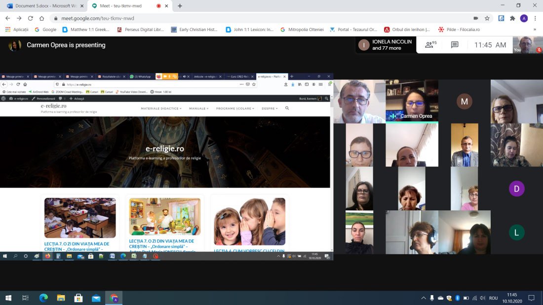 Consfătuirile on-line ale profesorilor de religie din județul Dolj 154733