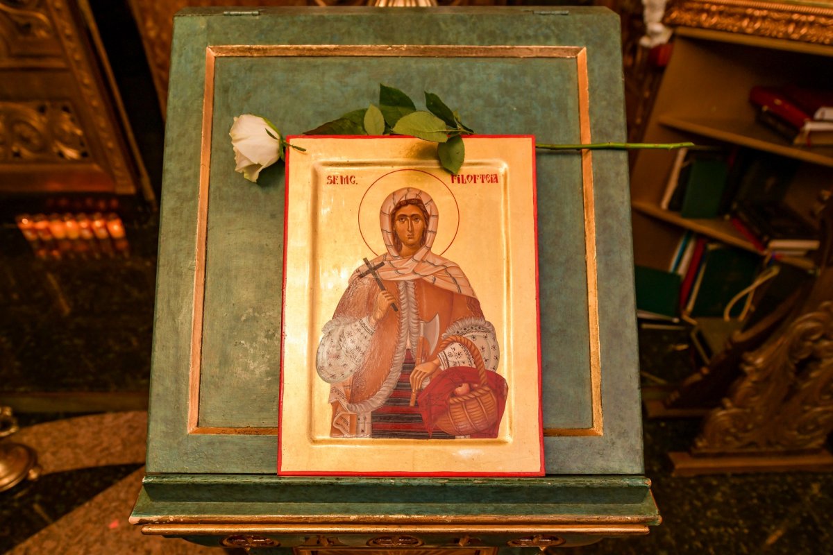 Sfânta Muceniță Filofteia sărbătorită în biserici din Capitală 159049