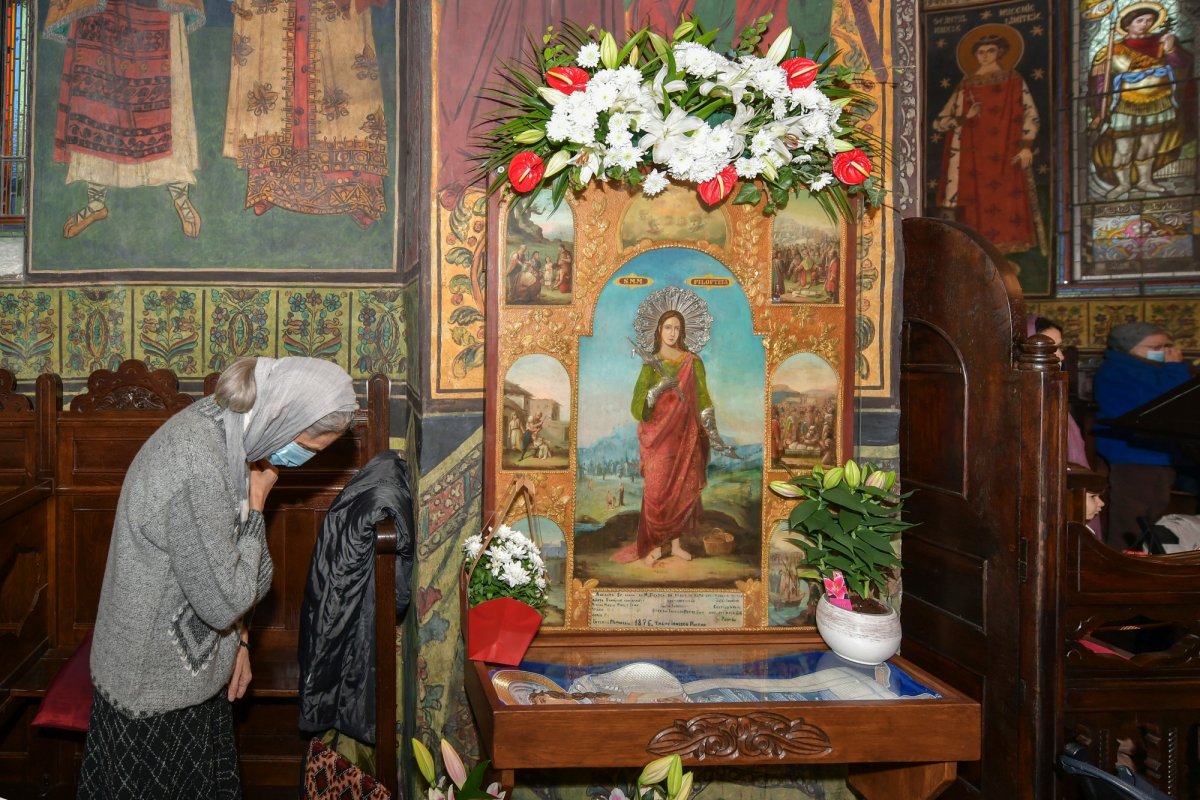 Sfânta Muceniță Filofteia sărbătorită în biserici din Capitală 159050