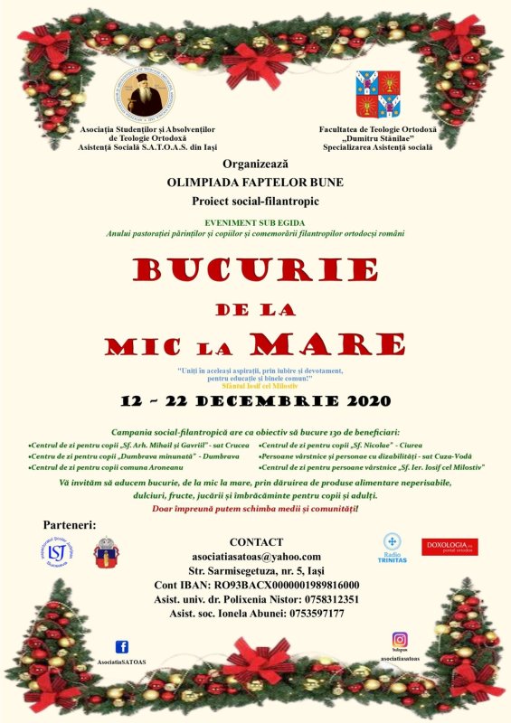 „Olimpiada faptelor bune” 160108