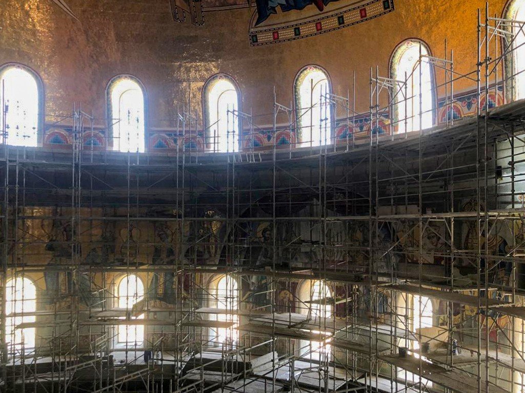 Şantierul Catedralei Naţionale în mijlocul iernii  162255