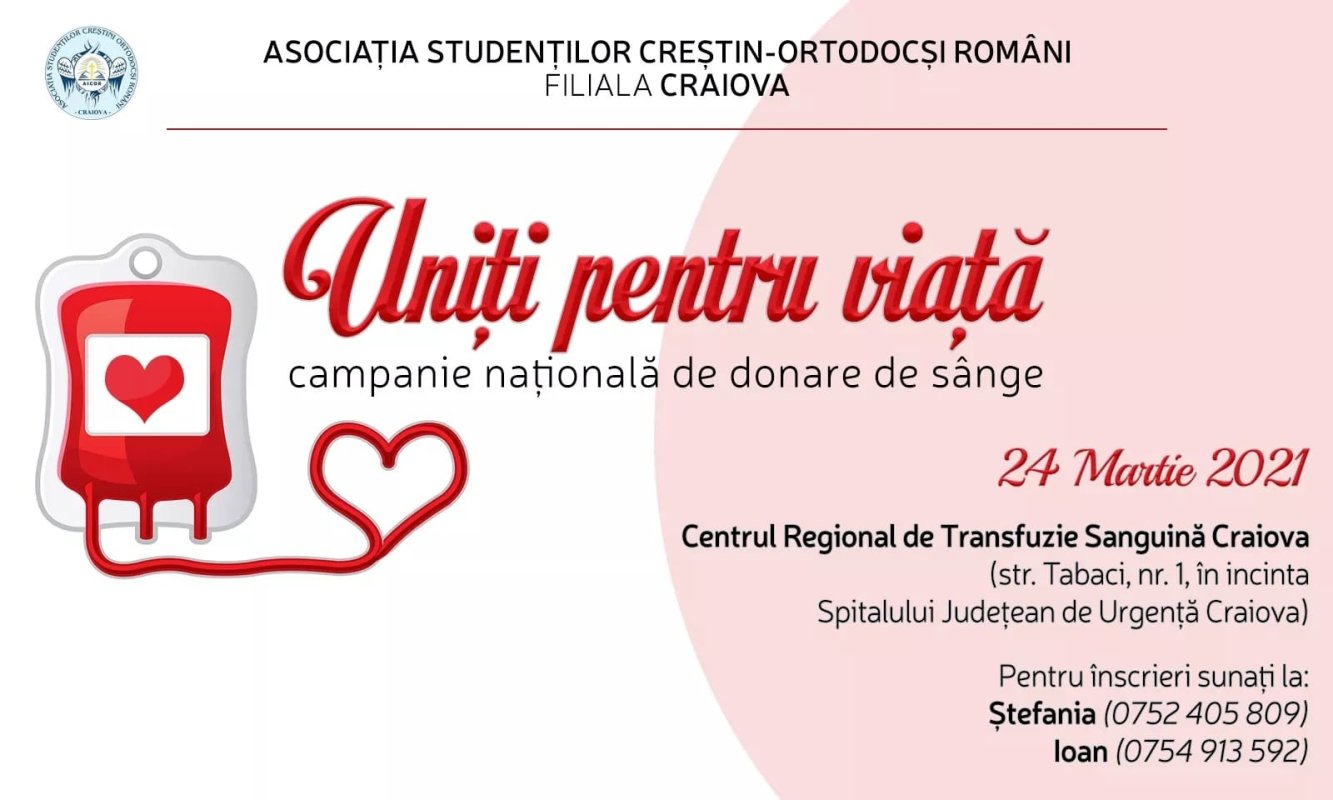 Campanie de donare de sânge organizată de ASCOR Craiova 166334