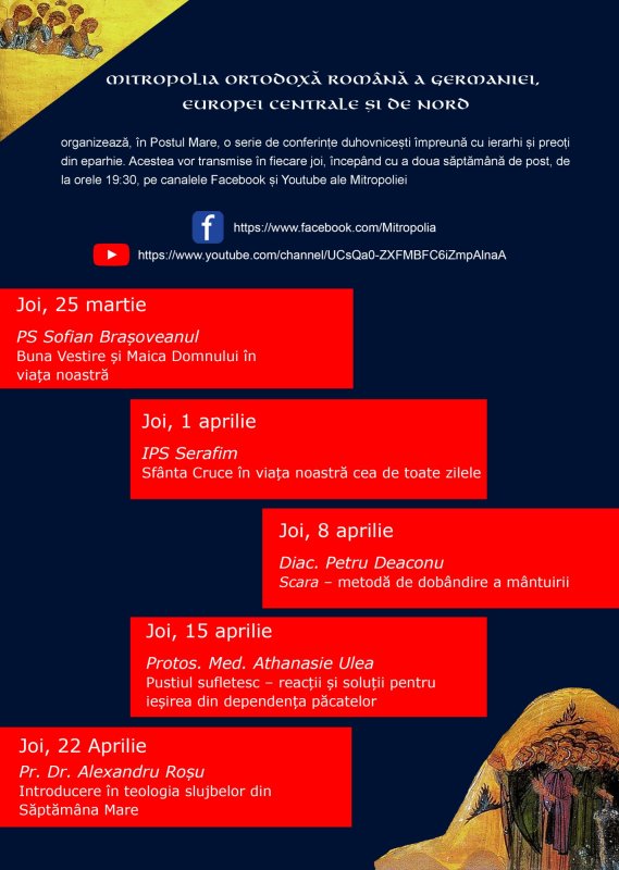 Conferințe duhovnicești în Postul Mare pentru românii din diasporă 166739