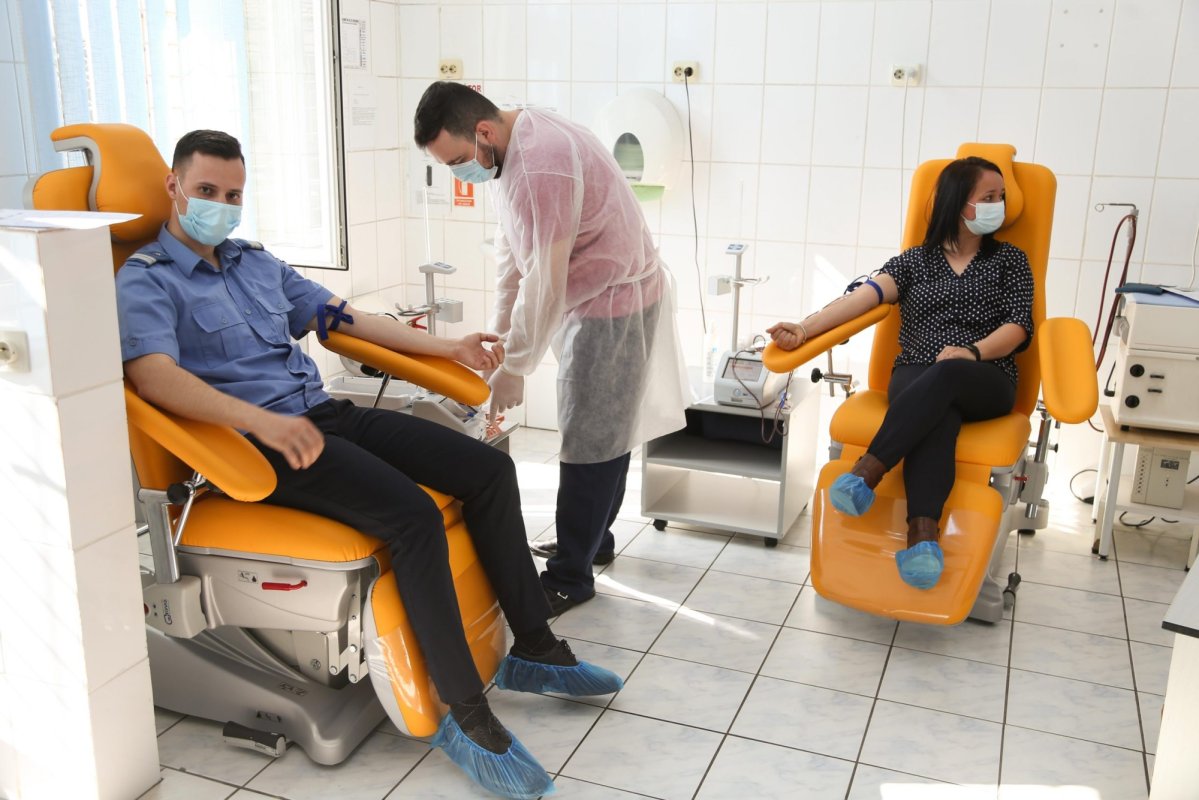 Jandarmii sibieni au donat sânge în campania „Donează sânge, salvează o viață!” 167389