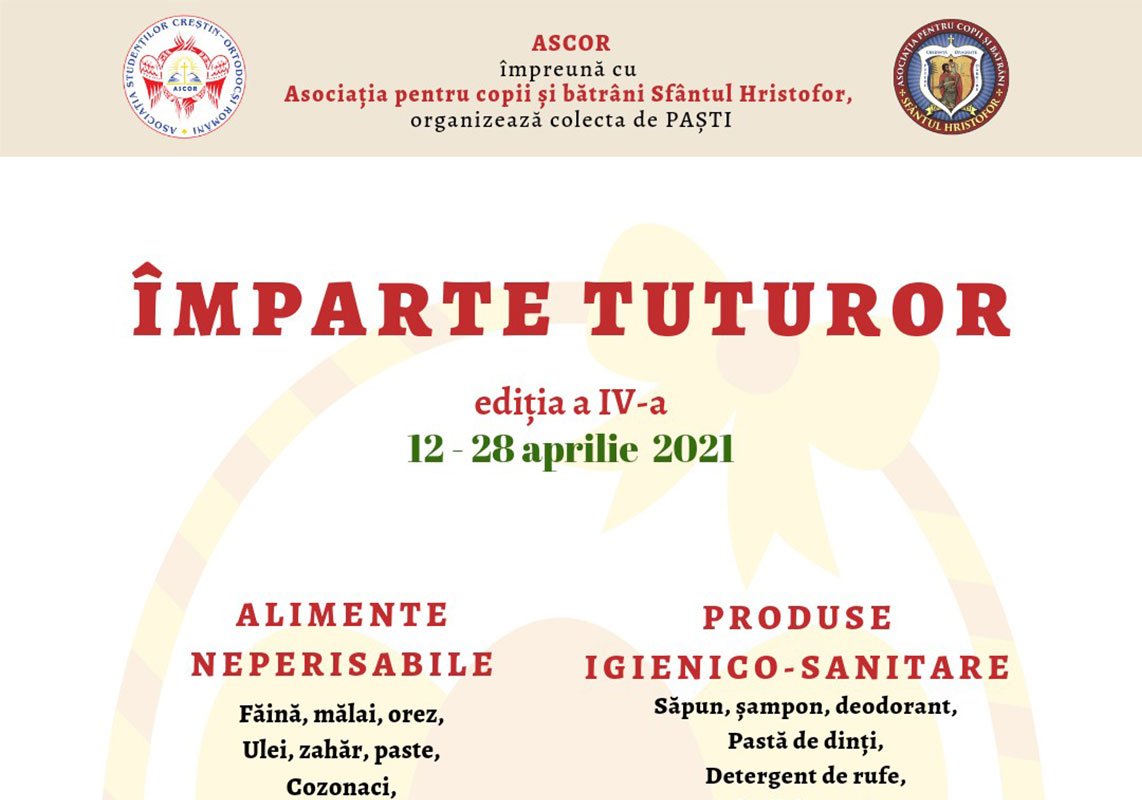 Colectă organizată de ASCOR pentru ajutorarea persoanelor nevoiaşe 168965