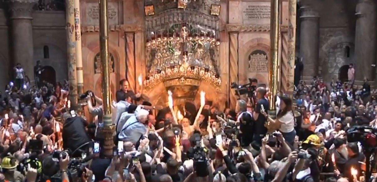 Minunea coborârii Sfintei Lumini la Ierusalim a avut loc 169800