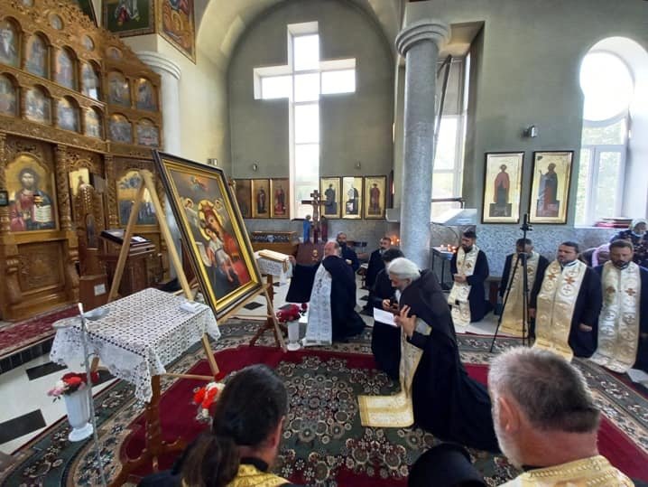 O copie a icoanei Maicii Domnului de la Mănăstirea Hadâmbu a fost oferită Mănăstirii Chirilovca 177159