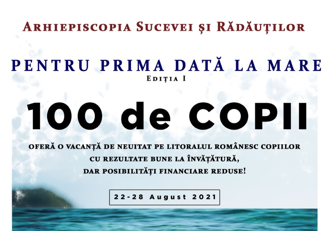 Proiectul „Pentru prima dată la mare” în Arhiepiscopia Sucevei și Rădăuților 179043