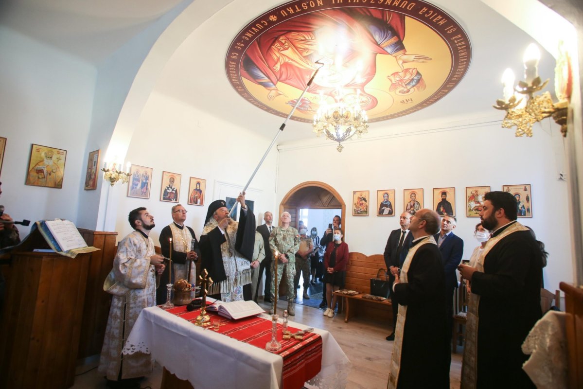 Sfinţirea capelei de la Şcoala de Instruire Militară pentru Comunicaţii din Sibiu 184727