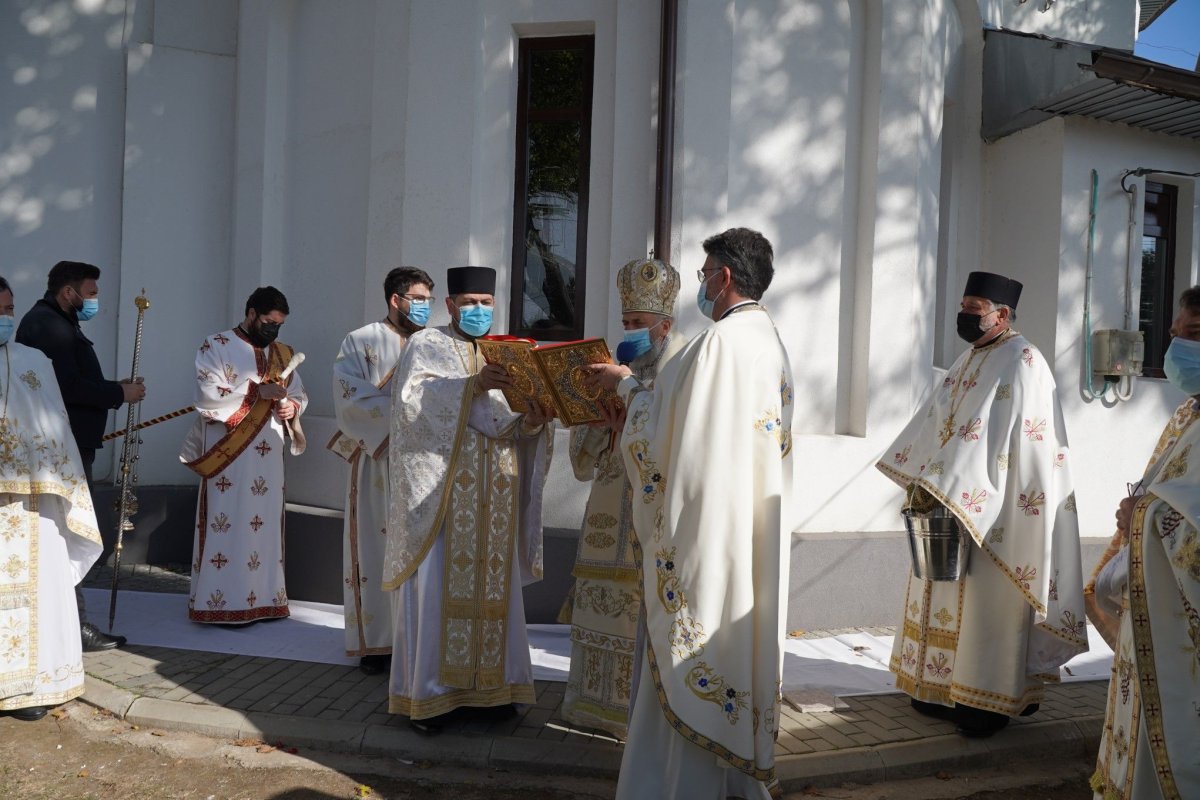 Sfinţirea bisericii din localitatea Mircea Vodă, judeţul Brăila 187725