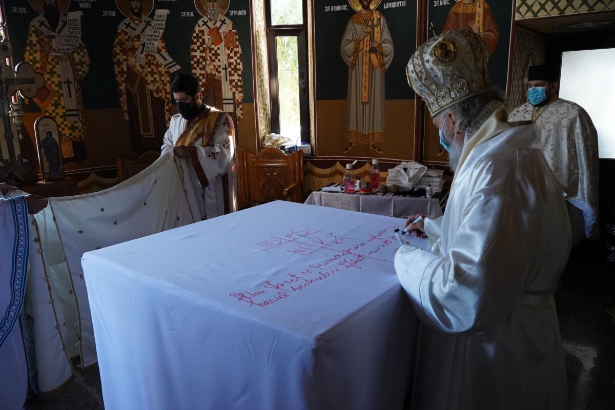 Sfinţirea bisericii din localitatea Mircea Vodă, judeţul Brăila 187728