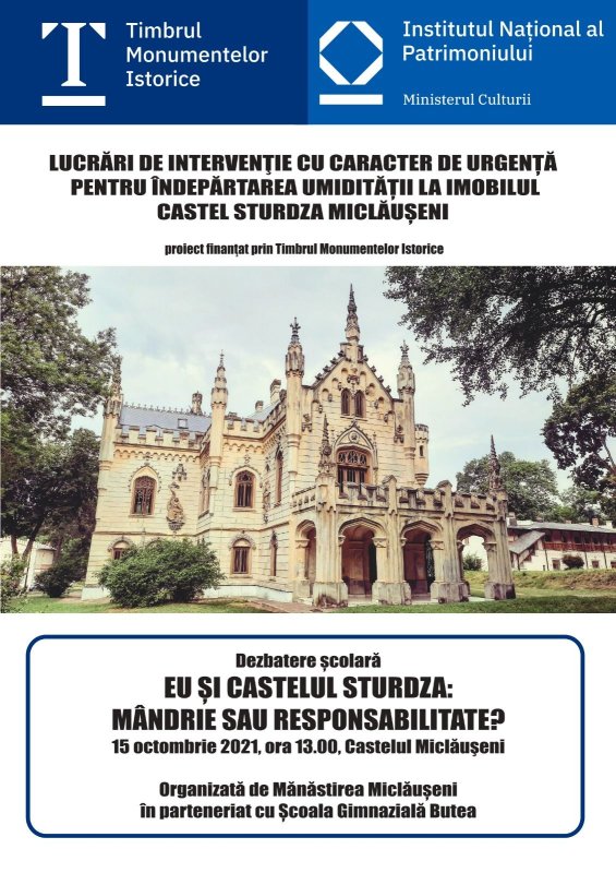 Proiect pentru îndepărtarea umidității la imobilul castel Mihail Sturdza Miclăușeni 191195