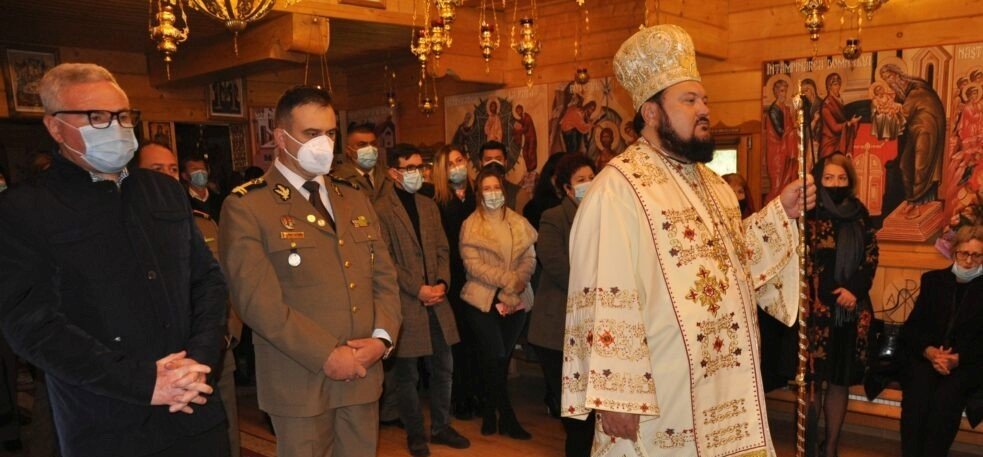 Binecuvântare arhierească la Regimentul 69 artilerie mixtă „Silvania” 191417