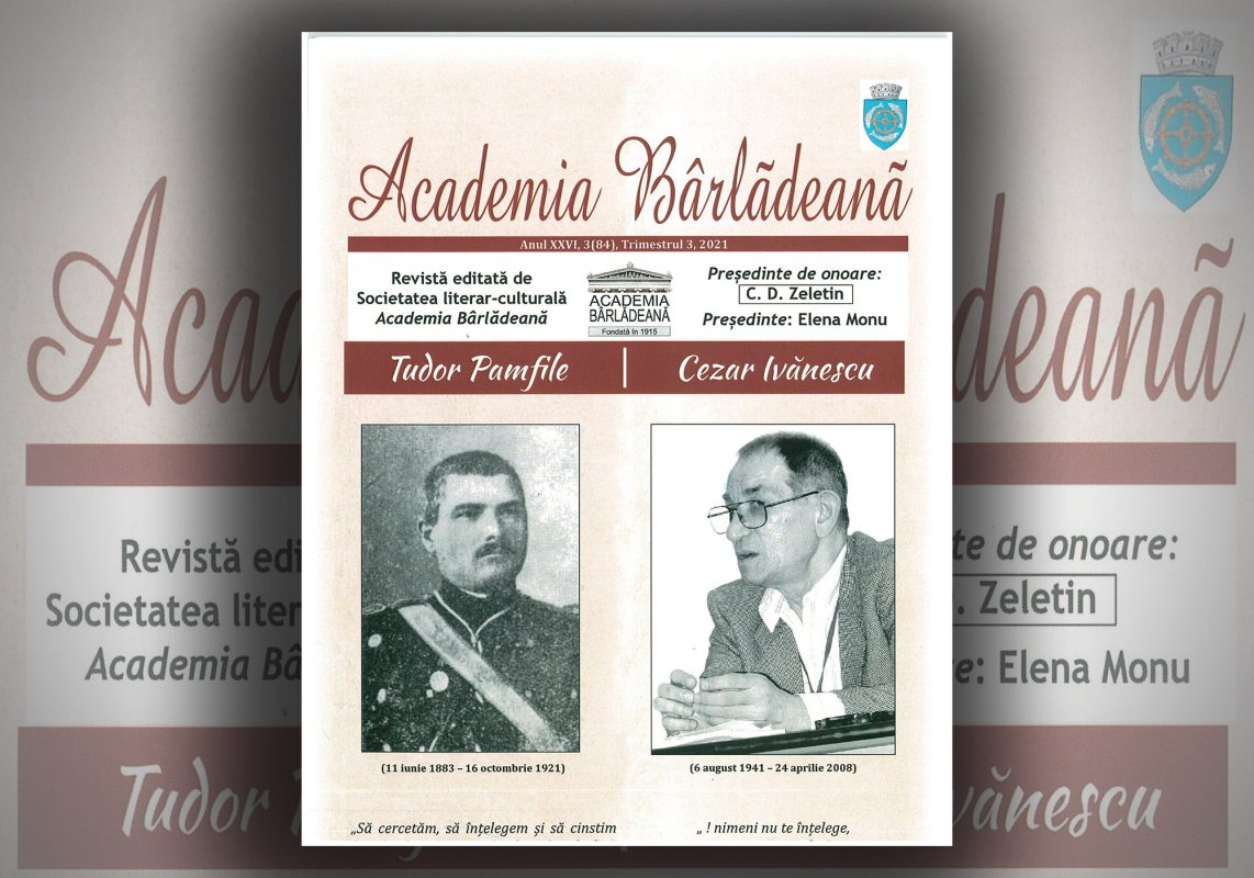 Tudor Pamfile şi Cezar Ivănescu,  în memoria „Academiei Bârlădene” 191467