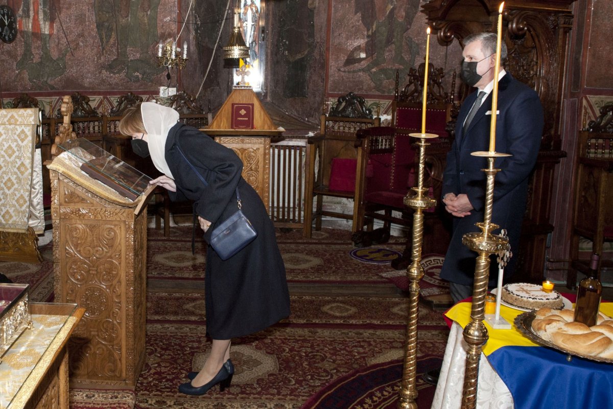 Pomenirea regelui Mihai la Mănăstirea Plumbuita din București 193110