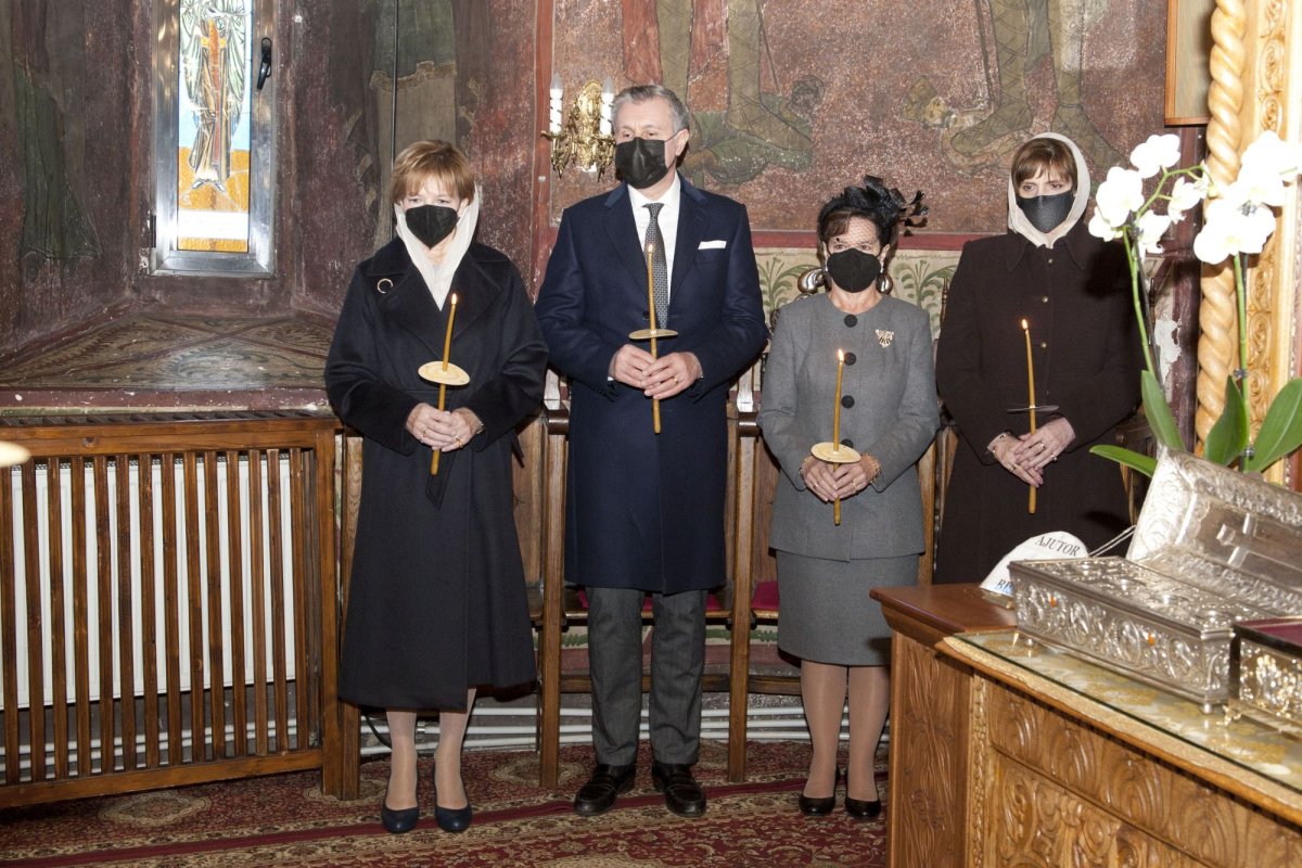 Pomenirea regelui Mihai la Mănăstirea Plumbuita din București 193116