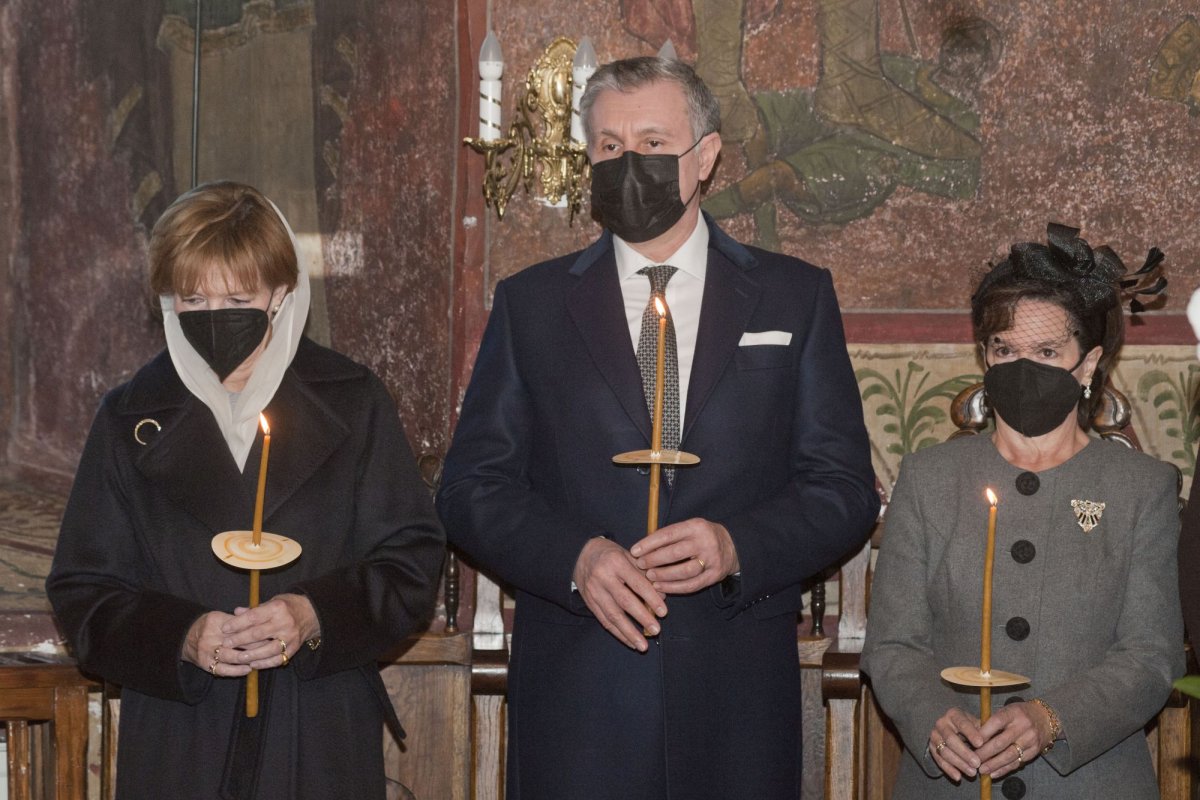 Pomenirea regelui Mihai la Mănăstirea Plumbuita din București 193120