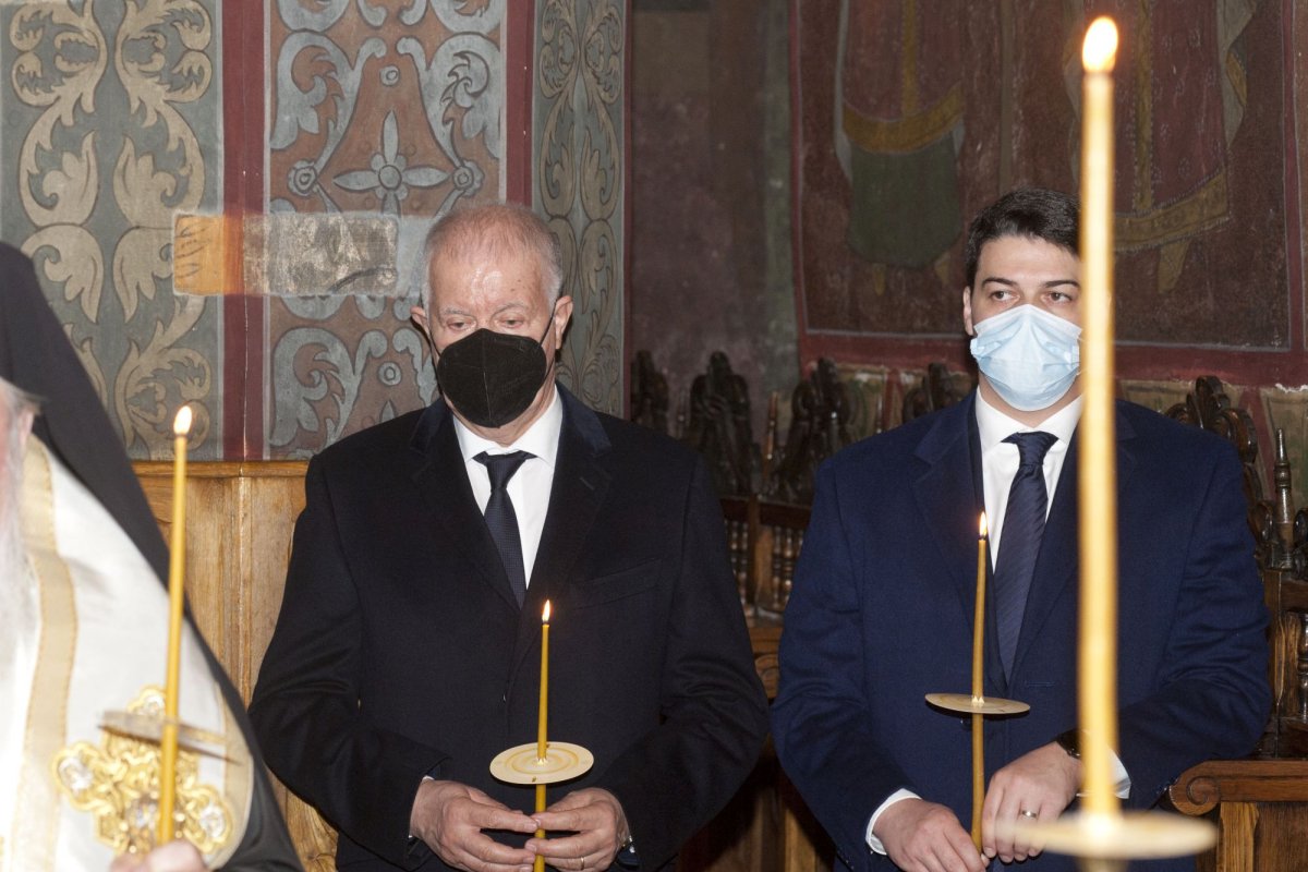 Pomenirea regelui Mihai la Mănăstirea Plumbuita din București 193128