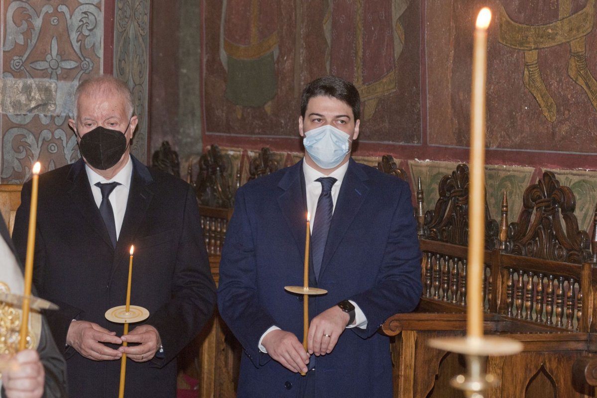 Pomenirea regelui Mihai la Mănăstirea Plumbuita din București 193129