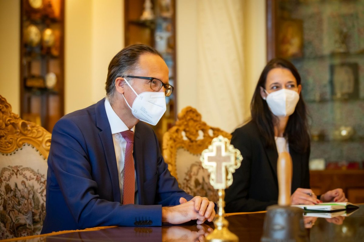 Ambasadorul Germaniei la Bucureşti în vizită de prezentare la Patriarhia Română 193631