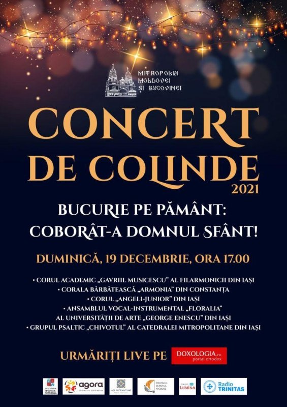 Cinci coruri vor vesti Nașterea Domnului la concertul de colinde al Mitropoliei Moldovei și Bucovinei 196700