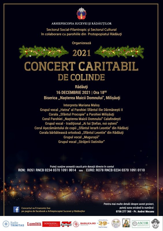 Concert caritabil în Arhiepiscopia Sucevei și Rădăuților 196865
