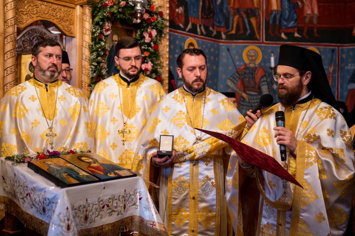 Sfântul Daniil Sihastrul cinstit la Mănăstirea Voroneț 197416