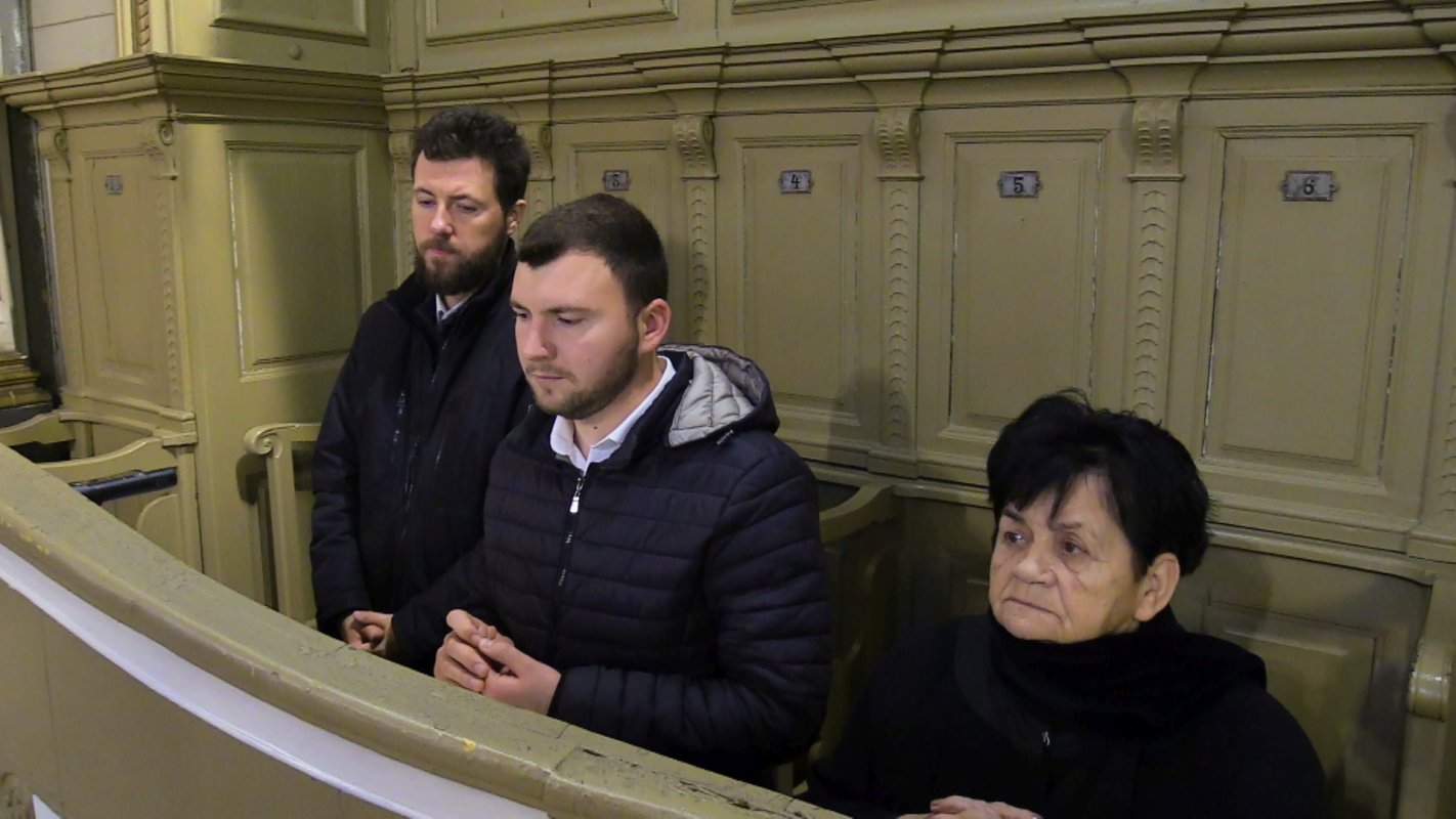 Slujire arhierească la Catedrala Episcopală din Giula, Ungaria, în Duminica dinaintea Nașterii Domnului 197445