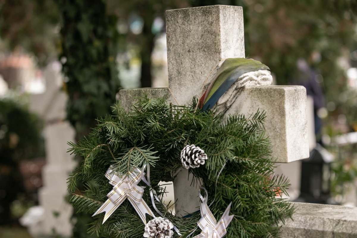 Comemorarea eroilor revoluţiei în cimitirul lor din Capitală 197735