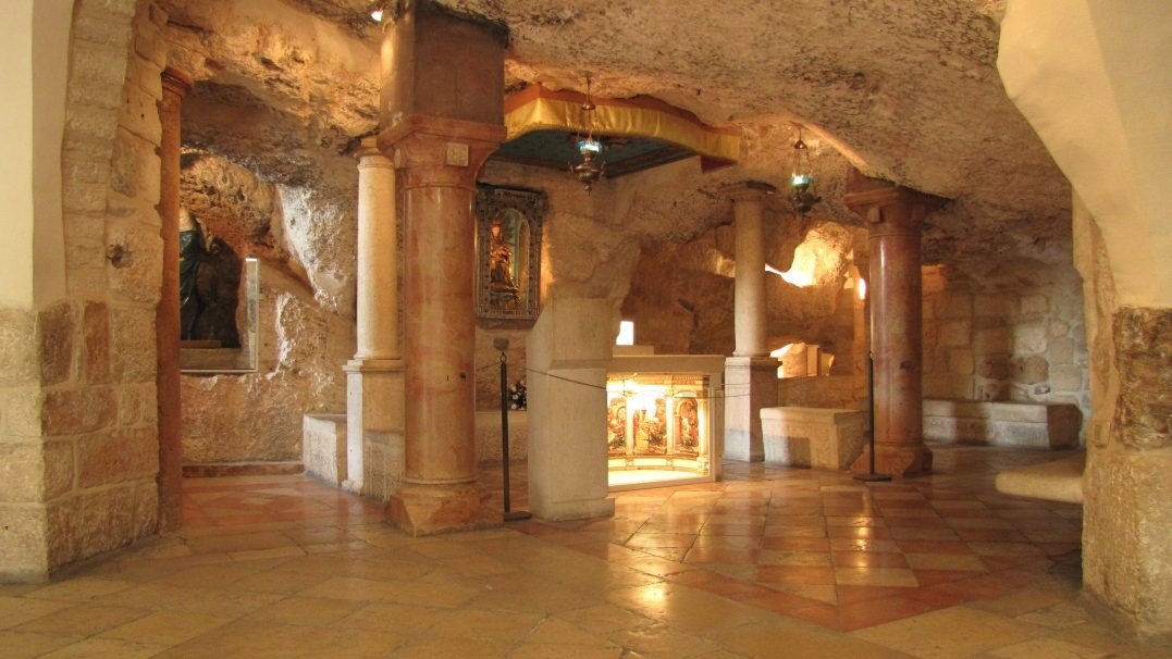 Popas de colind în grotele sfinte din Betleem 198121