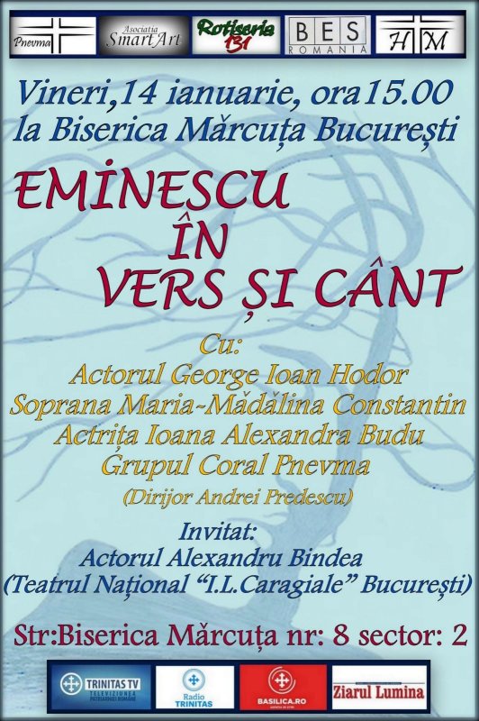 Evenimentul „Eminescu în vers și cânt” la Parohia Mărcuța din Capitală 200520