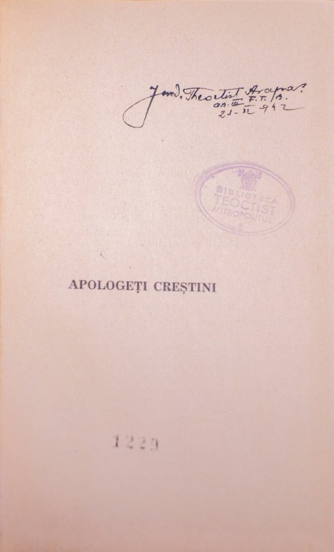 Însemnări luminoase din biblioteca Patriarhului Teoctist 202950