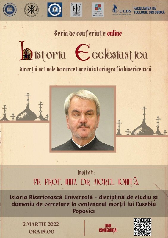 Seria de conferințe „Historia Ecclesiastica” - direcții actuale de cercetare în istoriografia bisericească 204977