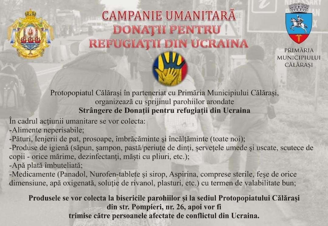Noi acțiuni de sprijinire a refugiaților ucraineni desfășurate de eparhii 205509