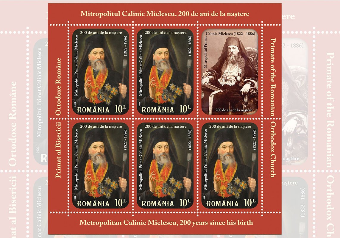 Emisiune filatelică dedicată Mitropolitului Primat Calinic Miclescu 208712