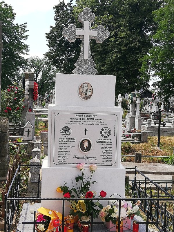 Monument dedicat Harietei Eminescu în Cimitirul Eternitatea din Botoșani 216959