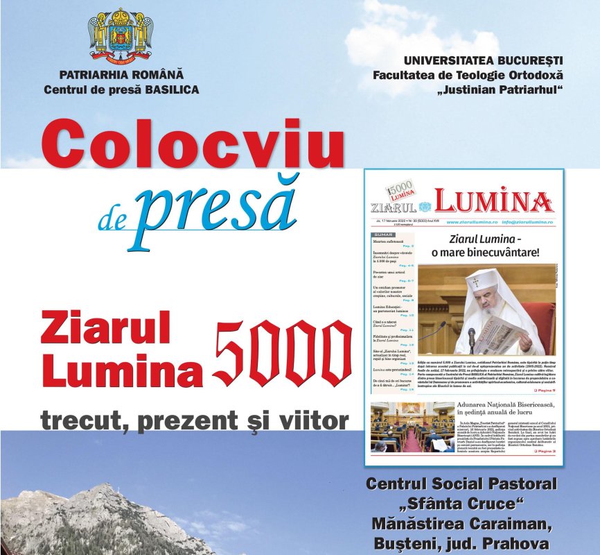 Azi începe colocviul de presă „Ziarul Lumina 5.000” la Caraiman 220514