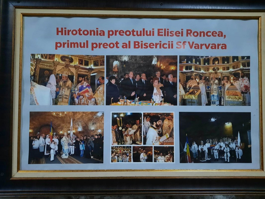 Lumina Liturghiei de hram în biserica din subteranul salinei Târgu Ocna 221576