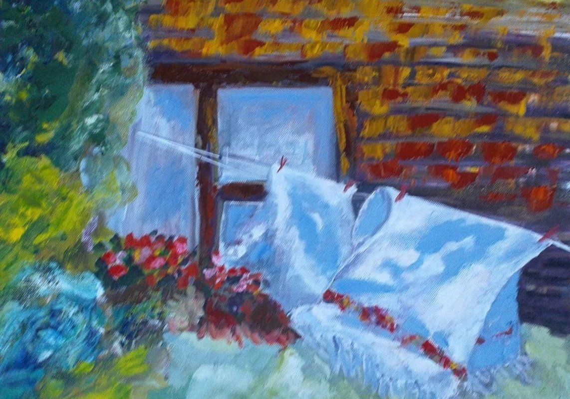 Viața satului în acuarelă 222995