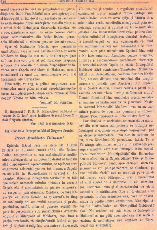 Tradiţie şi continuitate - Sfântul Iosif cel Milostiv şi Domnitorul Mihail Sturdza 228625