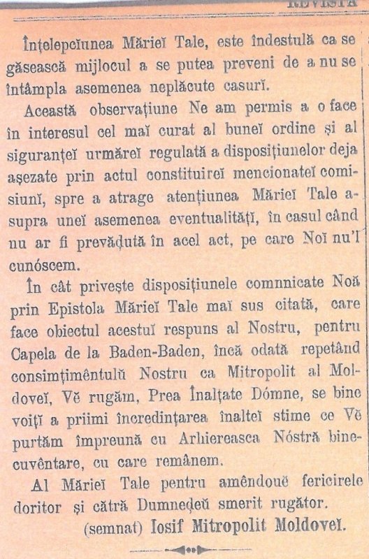 Tradiţie şi continuitate - Sfântul Iosif cel Milostiv şi Domnitorul Mihail Sturdza 228626