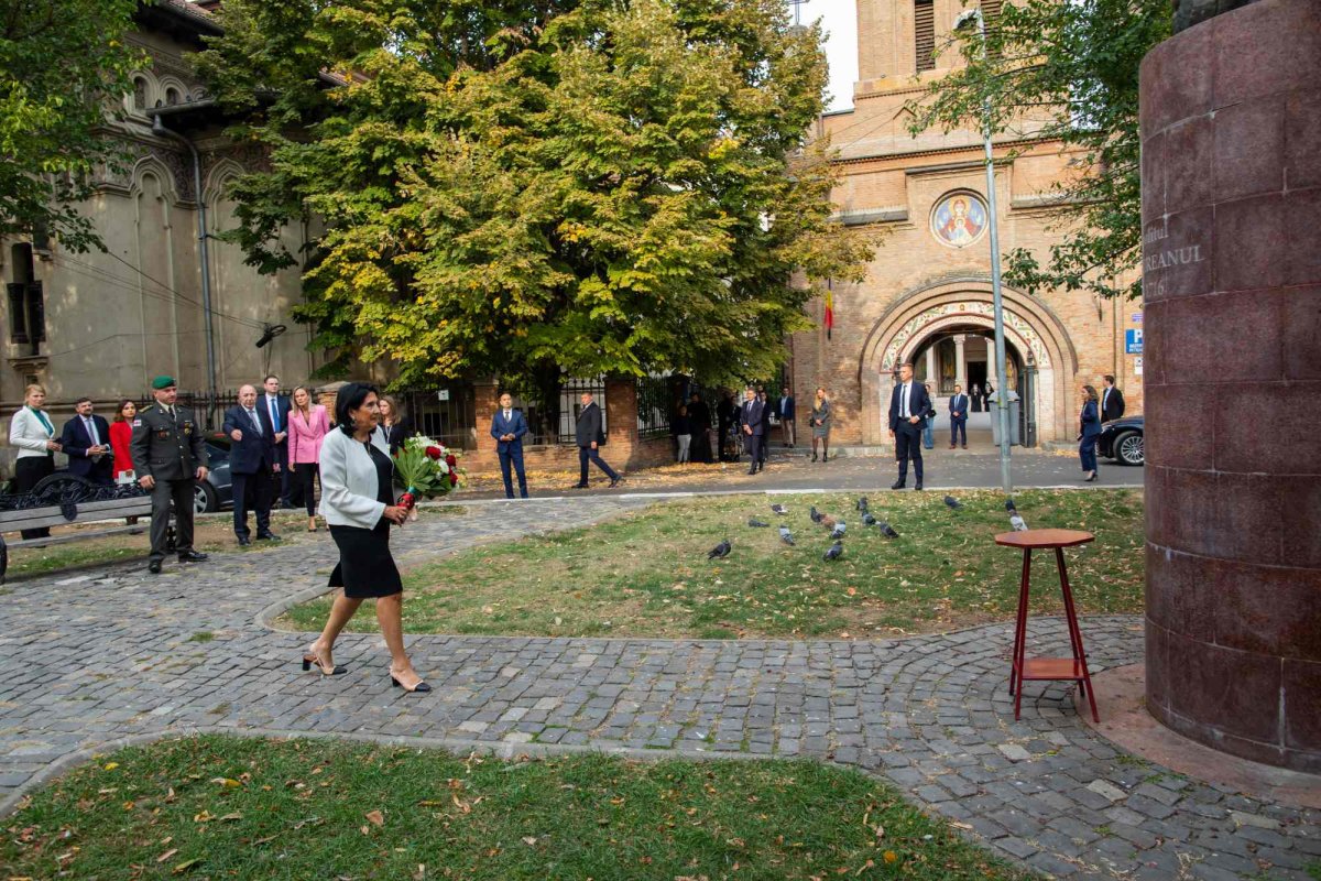 Preşedintele Georgiei a vizitat Mănăstirea Antim din Capitală 229433