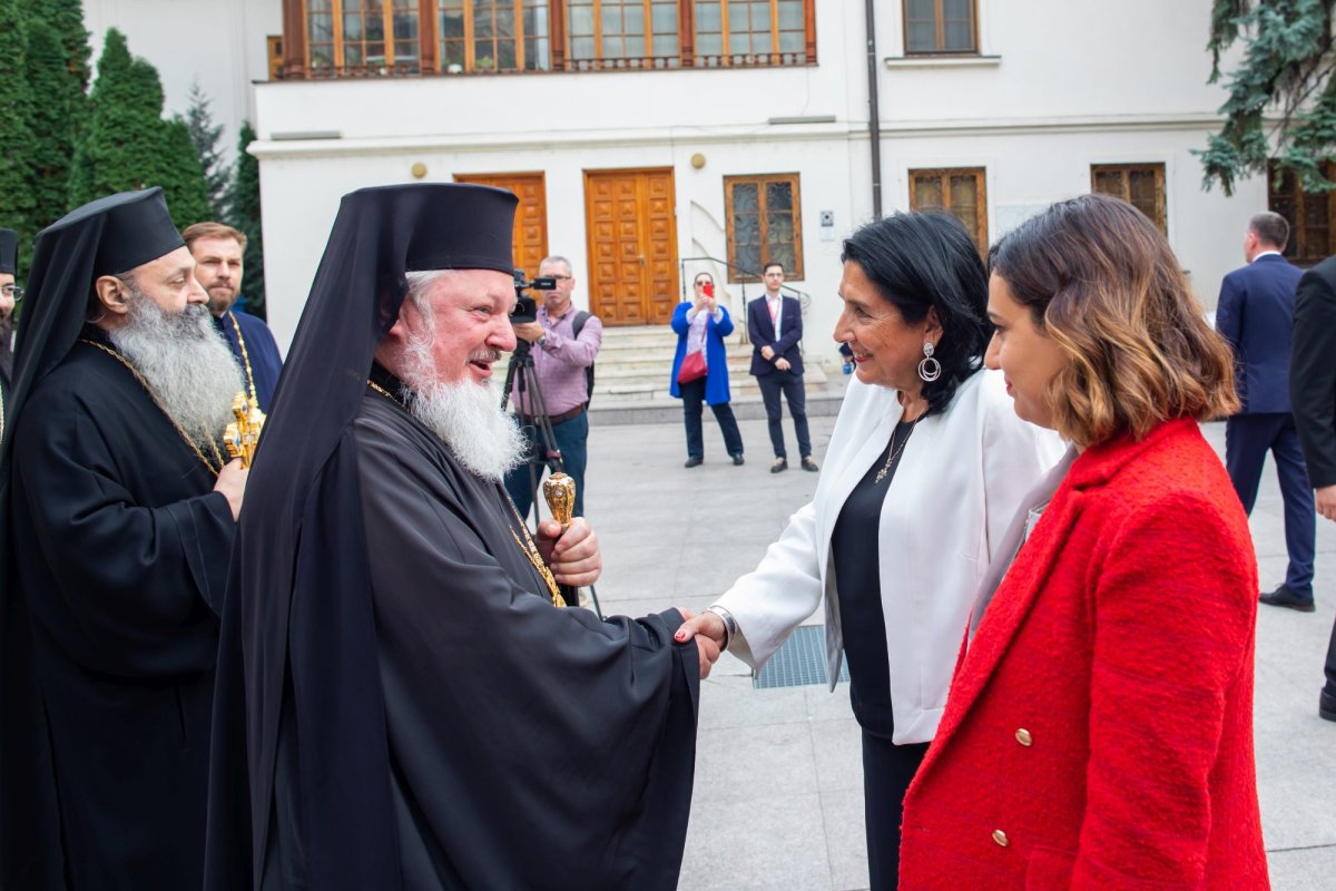 Președintele Georgiei a vizitat Mănăstirea Antim din Capitală 229435