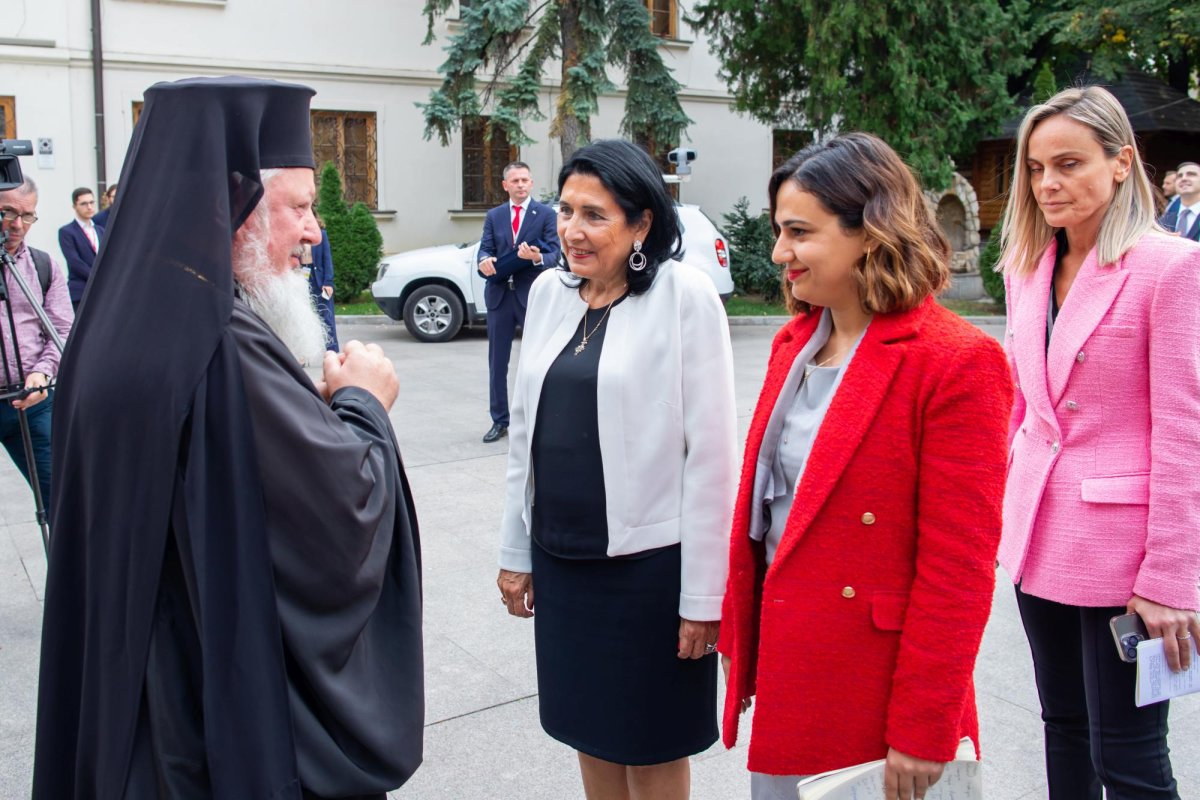 Preşedintele Georgiei a vizitat Mănăstirea Antim din Capitală 229436