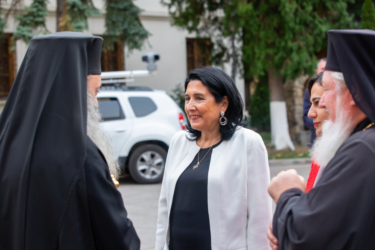 Preşedintele Georgiei a vizitat Mănăstirea Antim din Capitală 229437