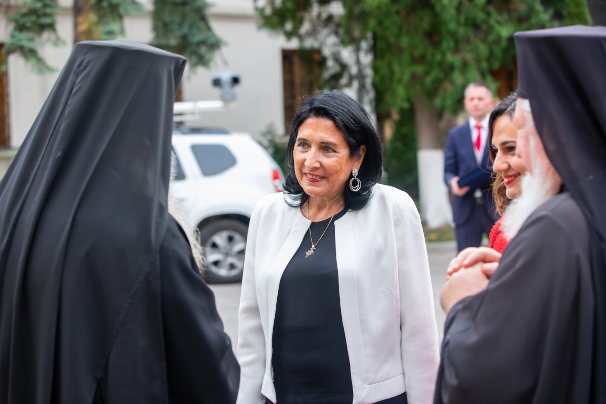 Preşedintele Georgiei a vizitat Mănăstirea Antim din Capitală 229438