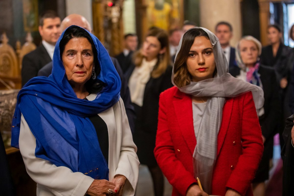 Preşedintele Georgiei a vizitat Mănăstirea Antim din Capitală 229442